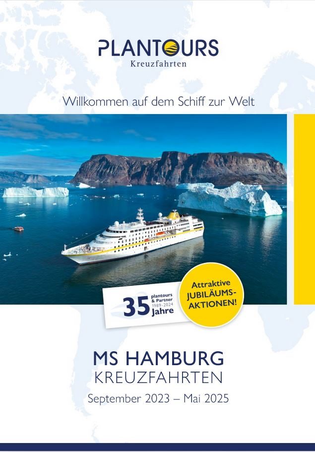 Kreuzfahrten Kataloge kostenlos bestellen MS Hamburg 2024-2025